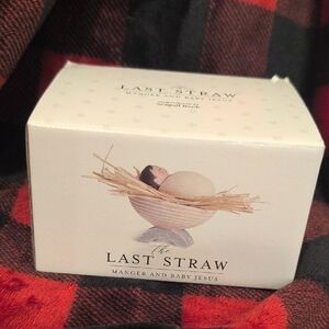 The Last Straw Manger and Baby Jesus Figurine